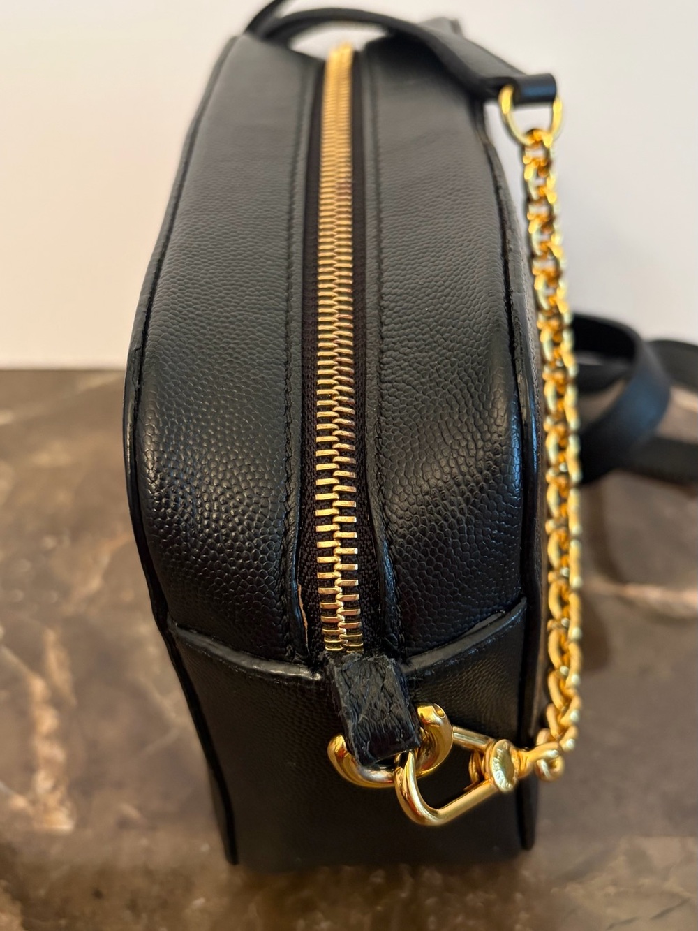 Furla Brava Leather Camera Crossbody Bag Pouch Black Authentic Made In Italy - Picture 10 of 14